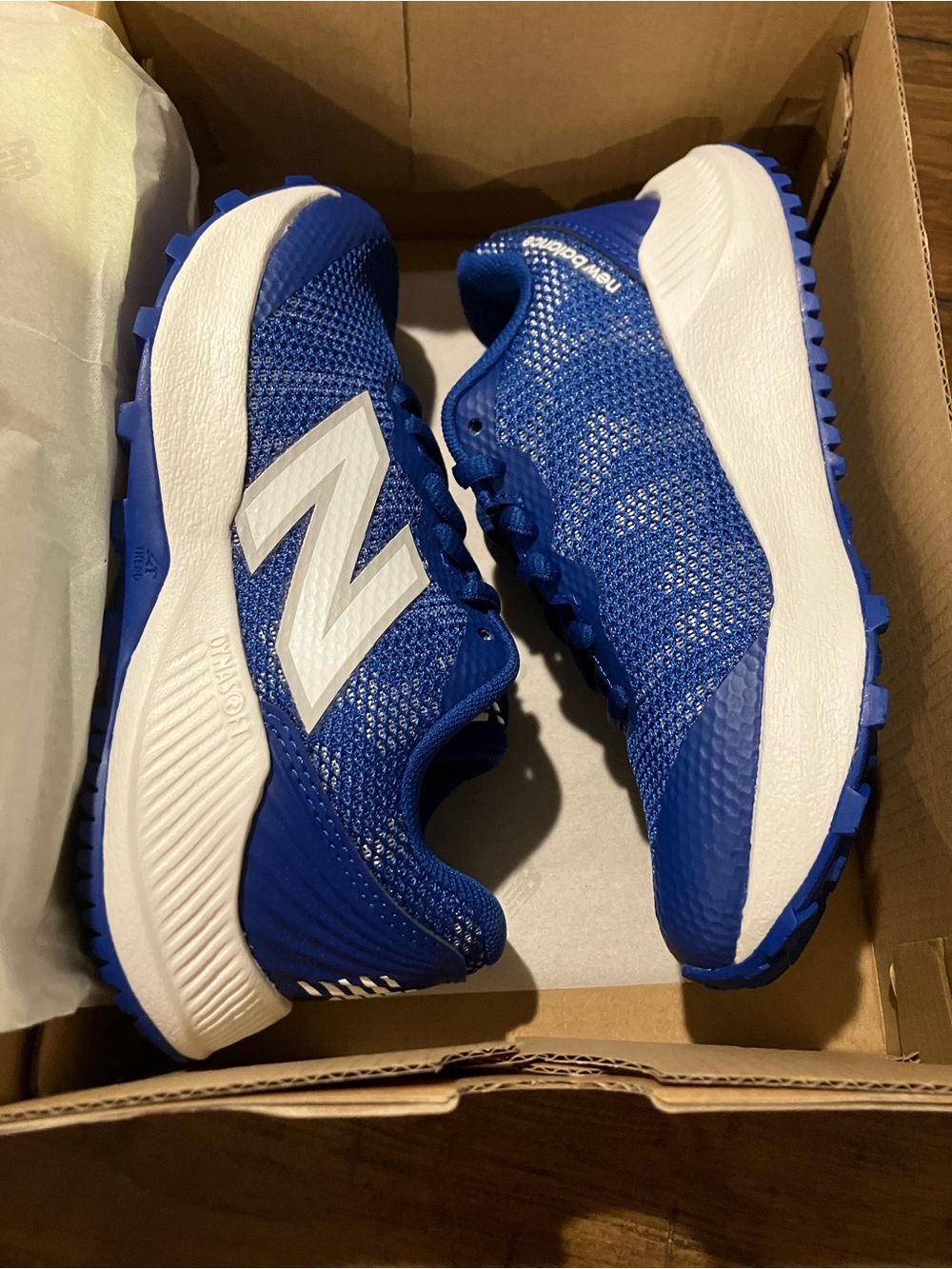 New Balance Toddler’s Royal Blue and White Athletic Sneakers Sz 11.5c